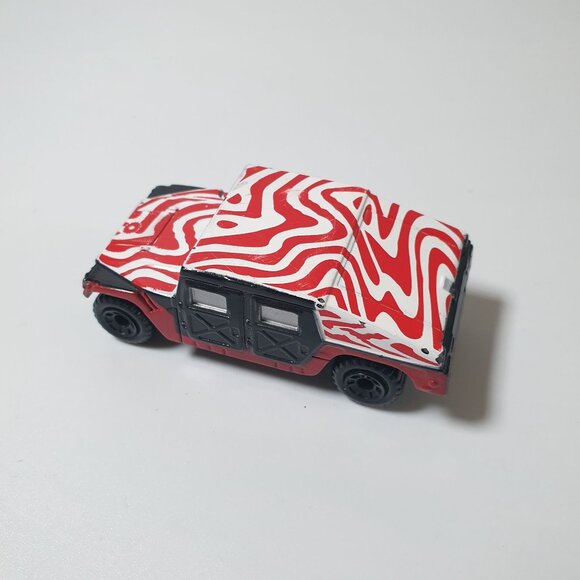 Hot Wheels Humvee 1998 Red Zebra Die Cast Collectable Car Model NO BOX Vintage - Picture 8 of 8